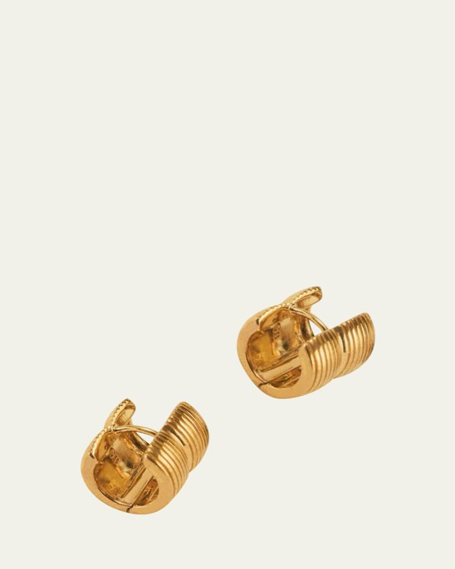 Lina Double Hoop Huggie Earrings